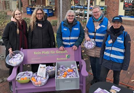 Aktion gegen Gewalt an Frauen
